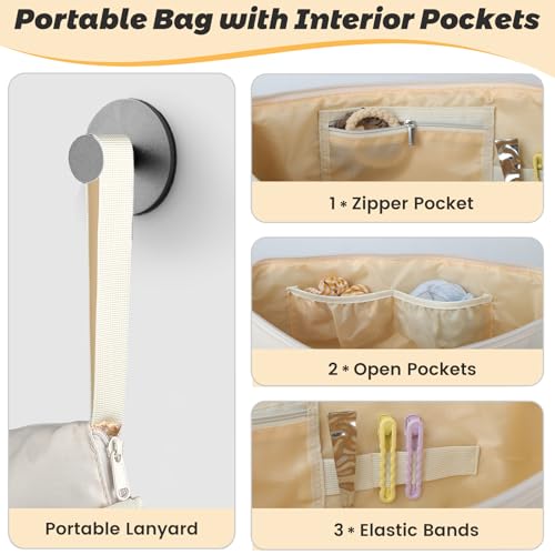 Bolsa organizadora para herramientas de cabello portátil miniatura 3