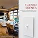 UltraPro Z-Wave Smart Light Switch, Smart Toggle Light Switch, QuickFit & SimpleWire, 3-Way Ready, Compatible with Alexa, Google Assistant, ZWave Hub Required, Repeater/Range Extender, White, 39354