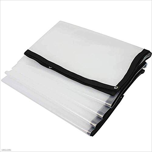 SACYSAC Transparente Ribete Tela de plástico Lona de Alquiler de Cubierta Impermeable al Aire Libre Tienda de campaña,4 * 8m