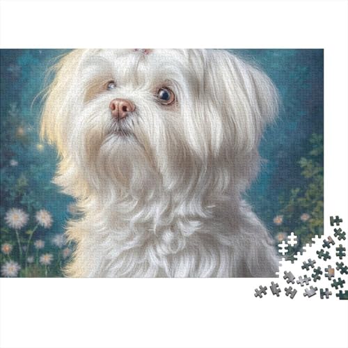 Rompecabezas imposible de perro para adultos, juego creativo de 1000 piezas y 70x50cm