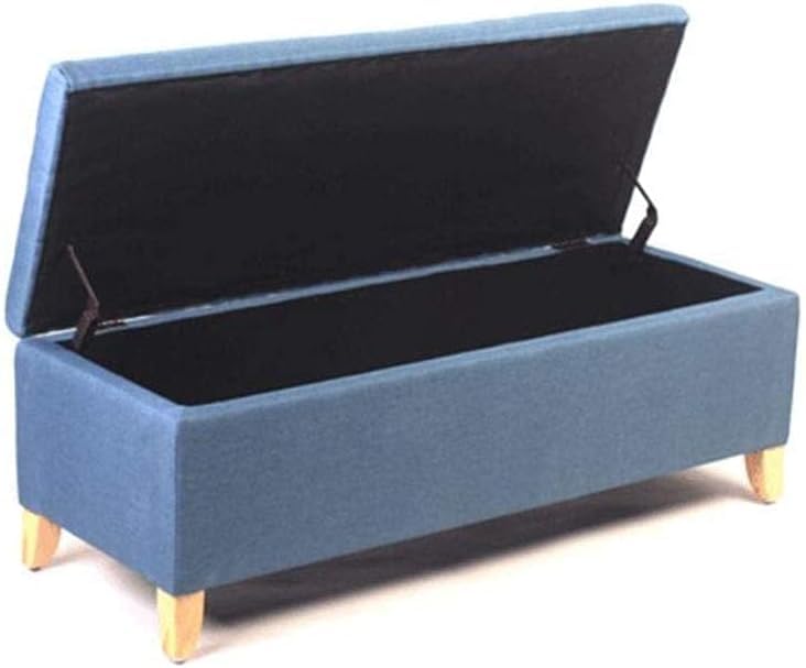 Repose-pieds ottoman en bois massif velours violet doux