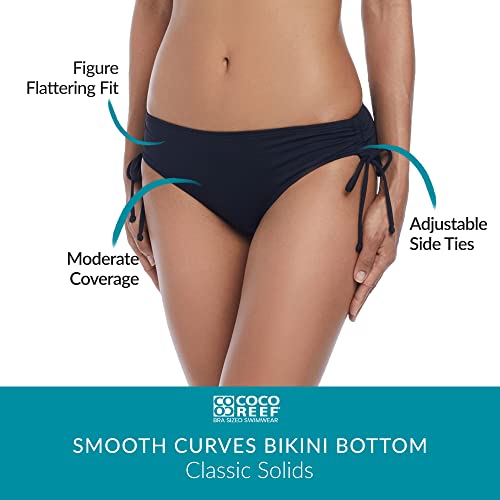 COCO REEF Smooth Curves Side Tie Bikini Swim Bottom — Figure Flattering Ruched Sides4
