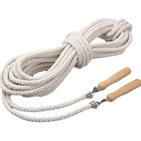 Skipping Rope, 10m Extra Long Jump Rope with Wooden Handle for Kids and Adult, Best Team Group Skipping Rope for School Sport and Outdoor Activity Cover