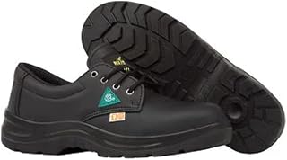 S400, Leather Work Shoes, CSA ESR Certified, Steel Toe, Black