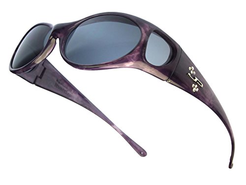 Jonathan Paul Fitovers Eyewear - Aurora - Purple Haze/polarized Grey - Oval - 133 X 393