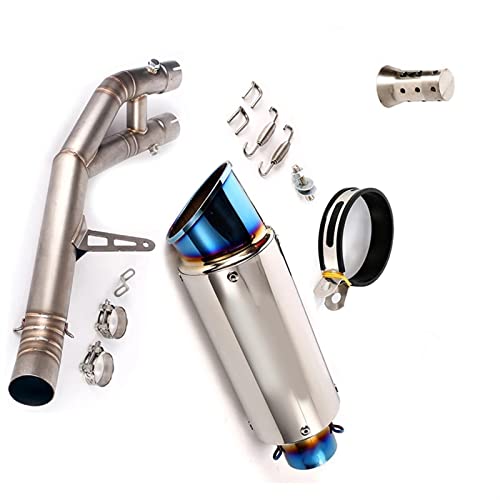 オートバイの排気システムミッドリンク接続パイプマフラーテールベントチップ取り外し可能な DB キラーに適合するR1 YZF-R1 MT-10 FZ10 2015 2016 2017 2018 2019 2020