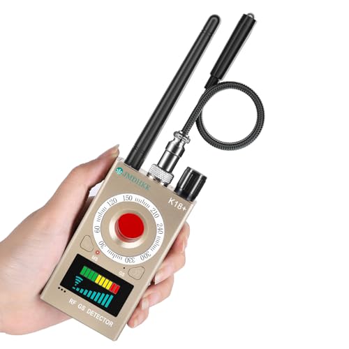 JMDHKK K18+ Détecteur Caméra Espionne, Micro Espion, Champ Magnétique, Écouteurs Espions – Outil de Protection Vie Privée pour Maison, Bureau, Hôtel,...