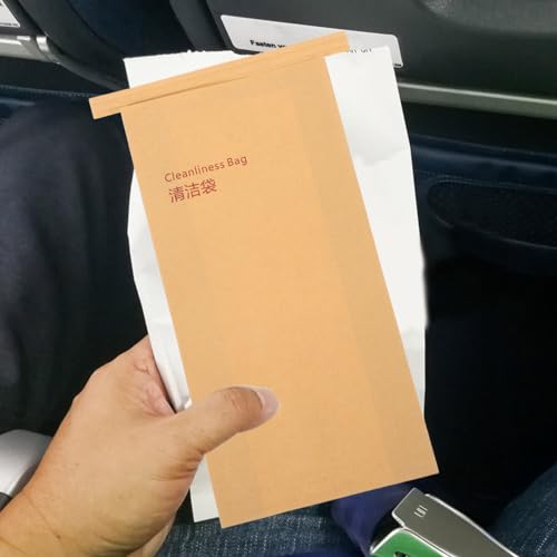 HOLIDYOYO Sacos De Vômito Descartáveis ​​De 10 Peças Sacos De Vômito Marrons Sacos De Lixo De Viagem