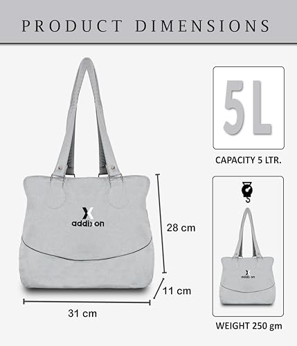 Image of addixon Versatile Handbag: Ladies Hand Bag with 3 Compartments and Double Handle Design