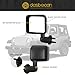 Dasbecan Driver Side Mirror Compatible with 2007-2018 Jeep Wrangler JK Left Door Mirror w/Manual Folding, Non-Heated Glass Replaces# CH1320271 Textured Black Cover