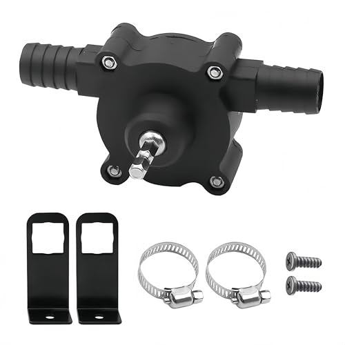 Drill Pump for Water Transfer, Portable Hand Drill Water Pumps Mini Hand Self-Priming Quick Pumping Speed for Water Gasoline Oil Diesels Fluid Transfer Pump (1)