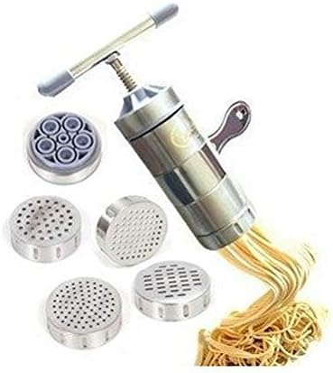 New Stainless Steel Manual Noodle Maker Pastas Making Machine Presse Spaetzle Maker Fruits Juicer Including 5 Different Molds