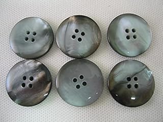 Smoke Pearl aKET Buttons- Lot of 6 (Ex Small 1/2