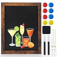 JEFURE Magnetic Chalkboard, 9x12 Inches Blackboard for Wall, Black Dry Erase Board for School, Office, Home, Bar and Restaurant Menu