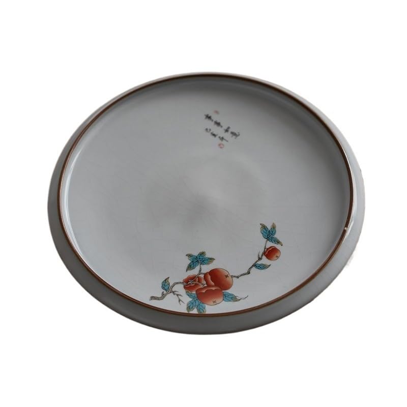 Taca do serwowania taca do jadalni uchwyt na garnek do pieca izolacyjna ceramiczna taca na naczynia okrągła taca na suchy zaparzanie pęknięcie lód taca na herbatę uchwyt na garnek taca taca do