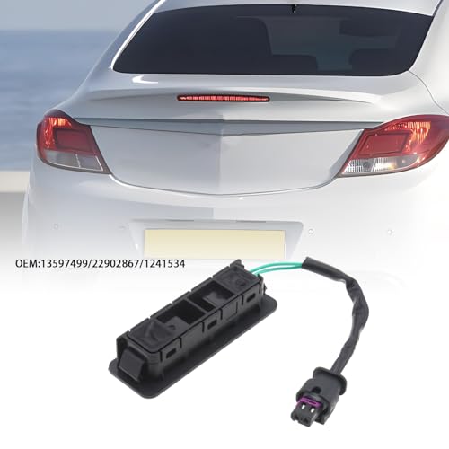 EMSea Auto Heckklappe Entriegelungsschalter Heckklappe Heckklappe Schalter Auto Kofferraum Tür Entriegelungsschalter 13597499 22902867 1241534 Kompatibel mit Opel Insignia A