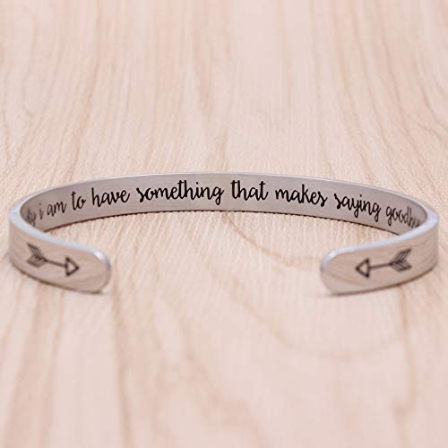 Btysun Bracelets for Women Mothers Day Bracelet Gifts from Daughter Inspirational Gifts for Women Graduation Gifts for Her Motivational Birthday Cuff Bangle Friendship Personalized Mantra Jewelry…