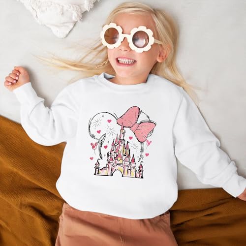 Image of Magic Kingdom Sweatshirts for Girls Magical Castle Graphic Long Sleeve Shirt Kids Toddler Vacation Pullover Cute Top