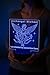 Archangel Michael Protection LED Night Light, 3D Hologram Display with Sacred Blue Flame Design for Spiritual Gift