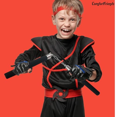 Image of Original Nunchaku Karate Equipment Nunchucks with Black Foam Handle