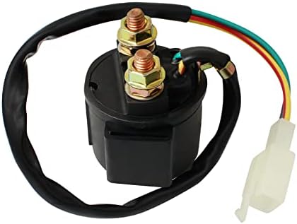 Cyleto Starter Solenoid Relay for 4-Stroke GY6 Engine 50cc 70cc 100cc 110cc 150cc 200cc 250cc ATV Dirt Bikes Scooters Go Kart Dne Buggys Quad 4 Wheelers Pit Bike Moped Roketa SSR Tao tao Sunl Coolster