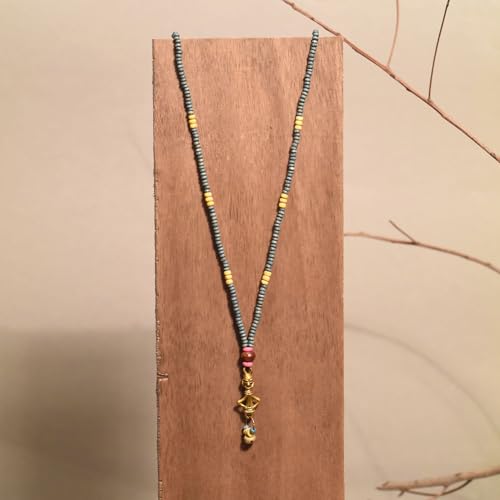 Image of AAKRITI ART CREATIONS Boho & Tribal Handcrafted Ethnic Necklace Collection | Multicolour Pendants, Mandala, Lotus & Dreamcatcher Designs | Artisan Lariat, Collar & Statement Jewelry for Women