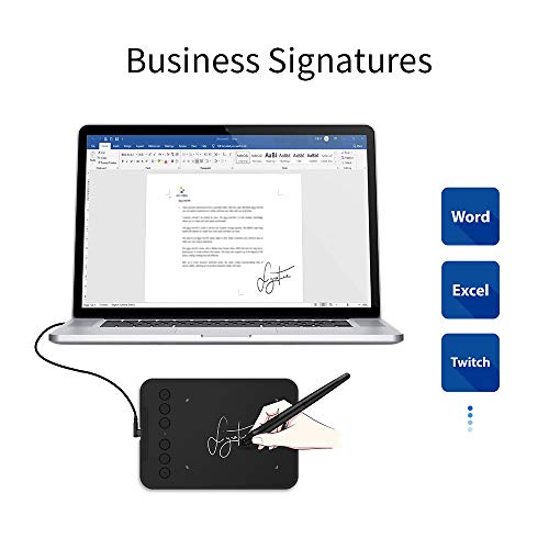 Image of XP-Pen Deco Mini 4 Graphics Pen Tablet 4 x 3 Inch with 8192 Levels Pressure Sensitivity Battery-Free Stylus, 6 Shortcut Keys & Android Support, Black Colour