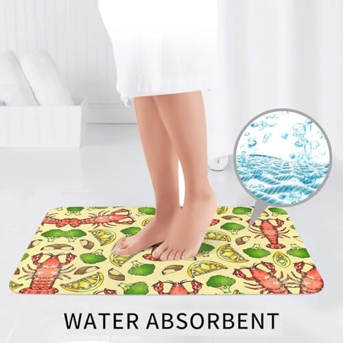 Tapis de salle de bain antidérapant lot de 3 ultra absorbant lavable en machine forme U - 7