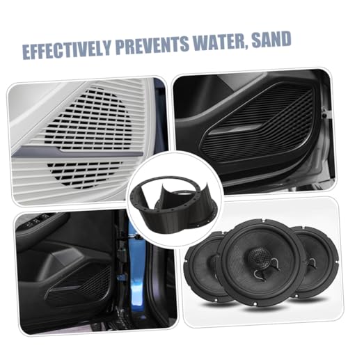 IMIKEYA Juntas de Altavoz Impermeables 6.5 Pulgadas 4 Piezas Adaptador Espaciador para Altavoces de Coche Uso Automotriz Protector Resistente Motoristas - imagen 3