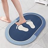 Bath Mat,Non Slip Bathroom Rugs,Soft Absorbent Small Bath Rug Mat,17.7" x 24" Quick Dry Rubber Backe