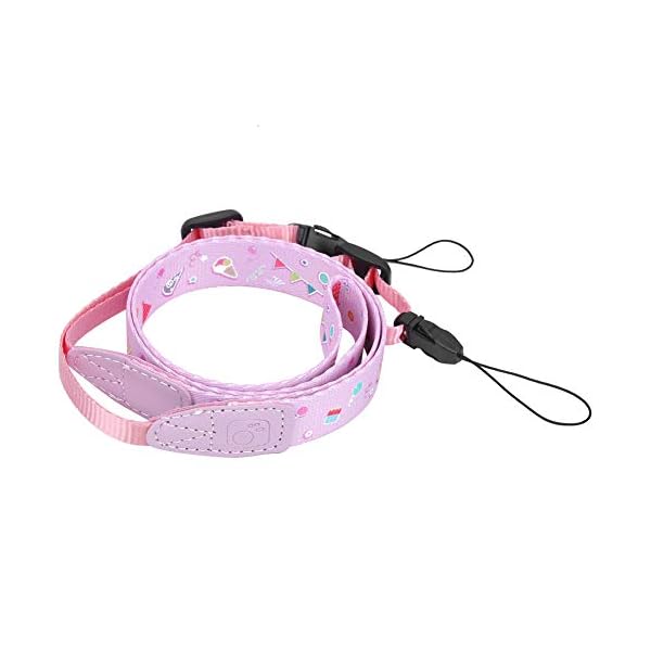 Kameragurt, 1,2 m verstellbarer Kamera-Hals-Schultergurt Lanyard-Gürtel für Mini9/25/70/90 Kamera(Rosa Süßigkeit) – Bild 6