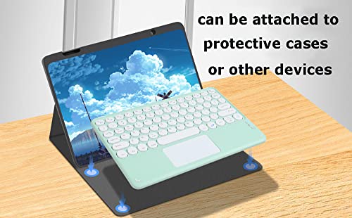 Wireless Bluetooth Keyboard With Touchpad For Ipad Ultra-Slim Ergonomic Small Rechargeable Wireless Keyboard Gift For Boy Girl Men For Apple Ipad Iphone Samsung Tablet Android Phone Pc Computer Mac #TOP5