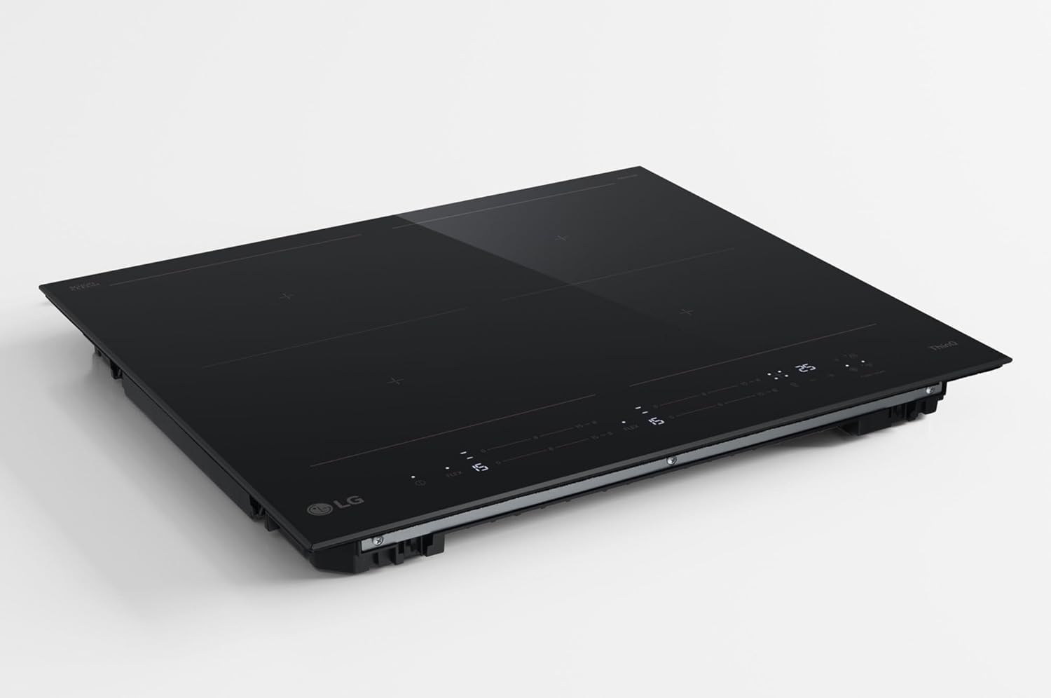 LG CBIZ2437B Piano Cottura Induzione 60cm, Potenza da 2,5 a 7,4kW, 4 Zone Totali, 2 Zone Flex, 15 Livelli di Potenza + Boost, Controlli Touch Slide Indipendenti, Wi-Fi, Vetro Ceramico SCHOTT, Nero