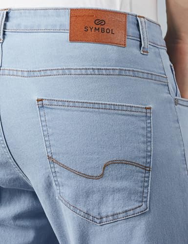Image of Amazon Brand - Symbol Men Cotton Rich Stretchable Regular Fit Jeans | Casual Denim
