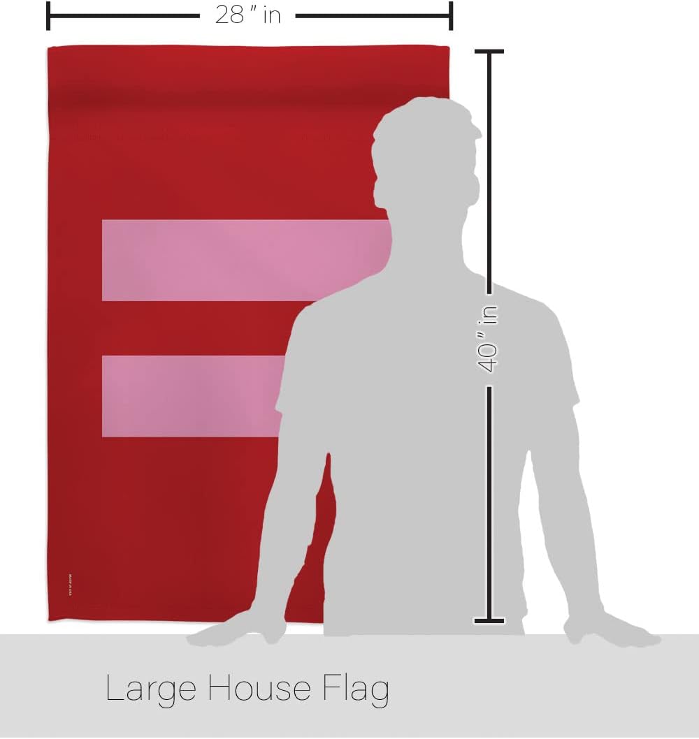 Breeze Decor H115087 Equality Decorative Vertical House Flag, 28" x 40", Multicolor
