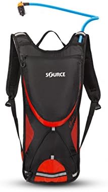 Source Outdoor Brisk 3L Hydration Pack, Black/Red