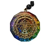 Generic Orgonite Pendant Sri Yantra Necklace Sacred Geometry Chakra Energy Necklace Meditation Jewel