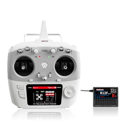 Radiolink T12D 12CH 2.4G RC trasmettitore R12F ricevitore, supporta ELRS/Crossfire