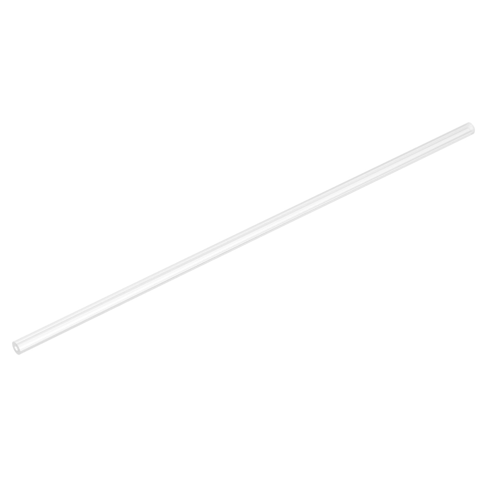uxcell Rigid Round Clear Tubing 2mm(1/16") ID x 6mm(1/4") OD x 0.8Ft(250mm) Length Plastic Tube