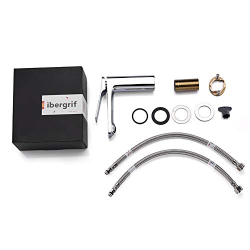 Ibergrif-M11004-Praga-Grifo-de-Bano-Mezclador-de-Lavabo-Cromo-Plata