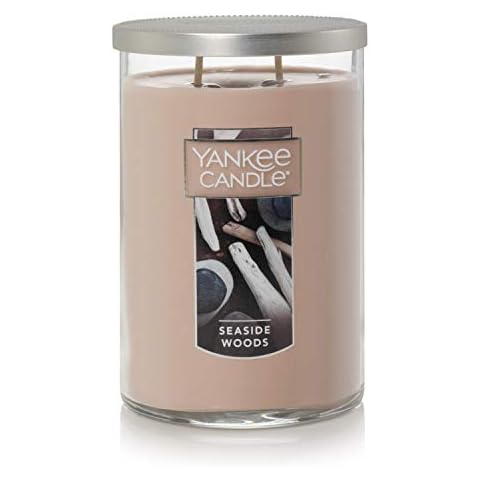 Yankee Candle Seaside Woods Scented, Classic 22oz Large Tumbler 2-Wick Candle, Over 75 Hours of Burn Time, Ideal for Gifting or Home Decor Cover