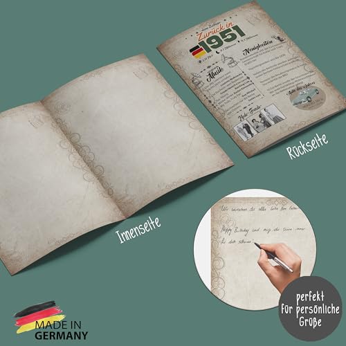 myDreamwork® Besondere Geburtstagskarte 75 – Inkl. Umschlag | Geschenk 75 Jahre | Karte zum 75. Geburtstag Frau & Mann – Lustige Geburtstagskarte – DIN A5