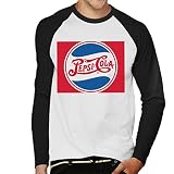 Mercancía oficial Pepsi Cola 1940 Wave Circle Logo Men\'s Baseball Long Sleeved T-Shirt