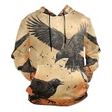KAAVIYO Croquis Art Aigle Sudadera con Capucha Deportivas con Estampado Hoodies Sweatshirt para Niñas Niños Hombres (Tela Saludable)