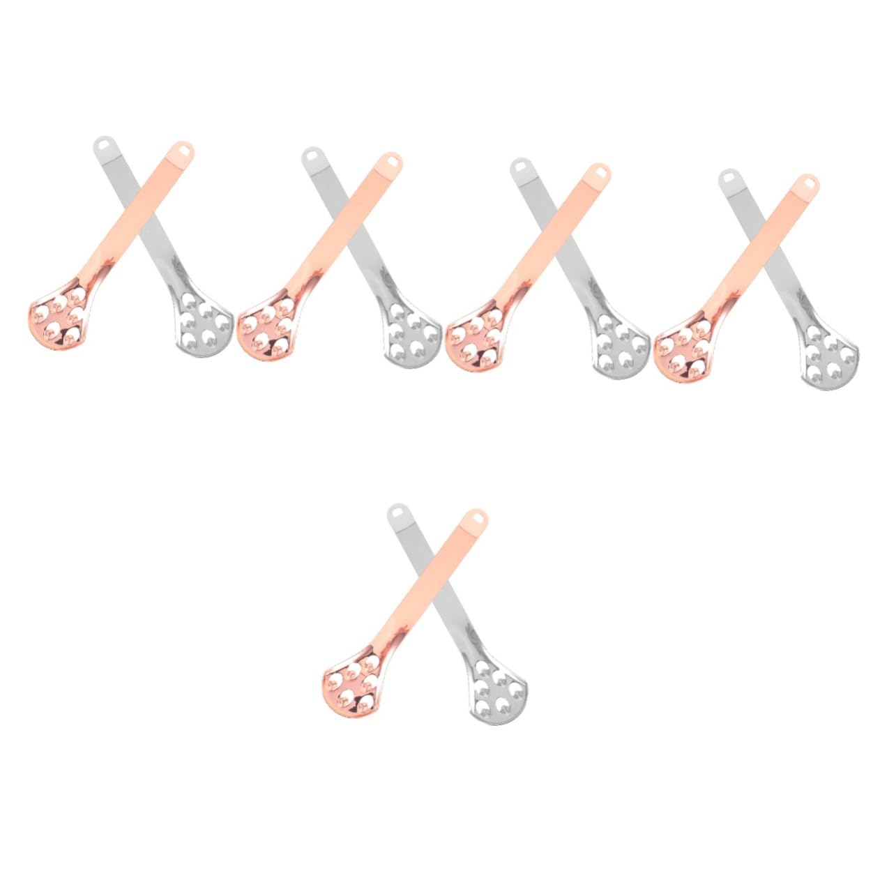 minkissy 10 Pezzi raschietto per lingua fornitura di denti pulisci lingua per adulti tongue scraper raschietto lingua spatola in silicone raschietto per l'igiene orale pulito detergente