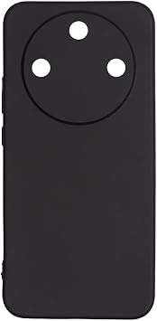 Elfia Honor Magic 8 Lite 5G ile Uyumlu K l f Silikon Mat Pastel Renkli Yumu ak Parmak  zi B rakmayan  nce Kapak Biy Siyah