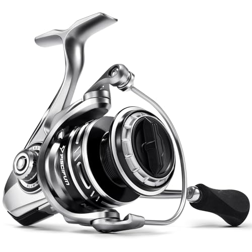 Piscifun NautiX Spinning Reel Aluminum Spinning Fishing Reel CNC Aluminum Gear 26LBs Max Drag 8+1 Sealed BB 6.0:1 Gear Ratio Smooth Powerful Freshwater Saltwater Reel 3000 Series