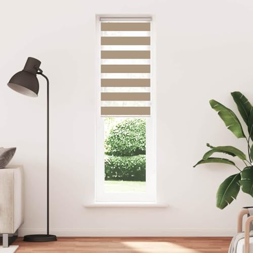 Store zébré marron sable 60,9 cm en polyester réglable avec chaîne - 3