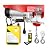 Electric Hoist 1320LBS with Wireless Remote Control Electric Winch, Steel Electric Lift, 110V 20ft/min Electric Hoist with Galvanized Steel Wire
