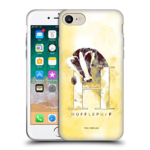 Head Case Designs Licenciado Oficialmente Harry Potter Hufflepuff Reliquias de la Muerte XVI Caso de Gel Suave Compatible con Apple iPhone 7/8 / SE 2020 & 2022